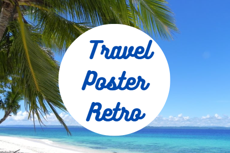 Travel poster retro